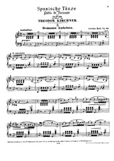 Romanza Andaluza, Op.22: Para Piano by Pablo de Sarasate