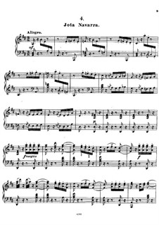 Jota Navarra, Op.22: Para Piano by Pablo de Sarasate
