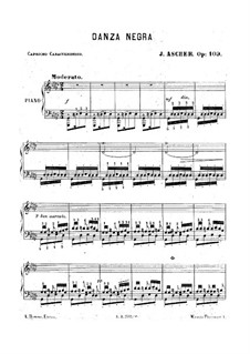 Danse Nègre, Op.109: Para Piano by Joseph Ascher