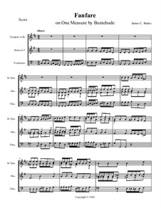 Fanfare on One Measure by Buxtehude: Fanfare on One Measure by Buxtehude by James Burke