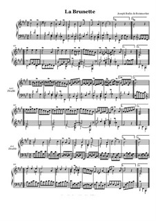 Suite No.4 for Harpsichord: No.4 La brunette by Joseph Bodin de Boismortier