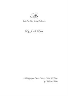 Aria: partitura completa by Johann Sebastian Bach