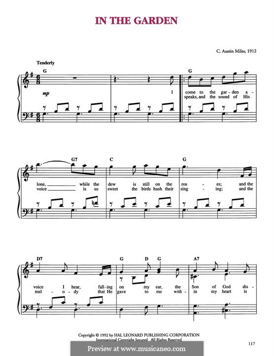 In the Garden: Para Piano by Charles Austin Miles