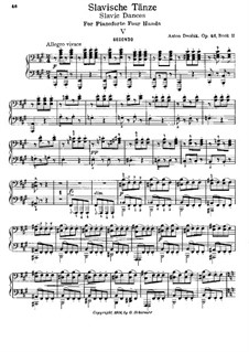 Book II: para piano de quadro mãos by Antonín Dvořák