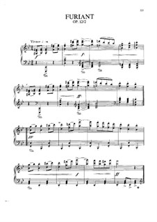 Two Pieces, Op.12: No.2 Furiant, B.137 by Antonín Dvořák