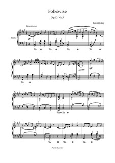 Lyric Pieces, Op.12: No.5 Popular Melody by Edvard Grieg