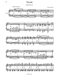 Lyric Pieces, Op.12: No.6 Norwegian Melody by Edvard Grieg