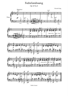 Lyric Pieces, Op.12: No.8 National Song by Edvard Grieg