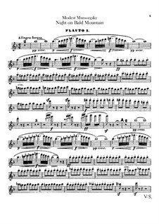 Night on Bald Mountain: parte de flautas by Modest Mussorgsky