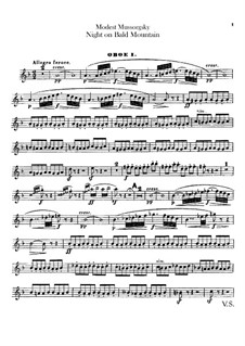Night on Bald Mountain: parte de oboes by Modest Mussorgsky