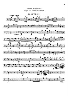 Night on Bald Mountain: parte fagotes by Modest Mussorgsky
