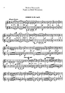 Night on Bald Mountain: parte trompas by Modest Mussorgsky