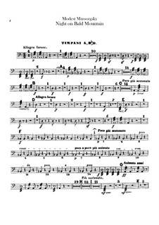 Night on Bald Mountain: Parte percussão by Modest Mussorgsky