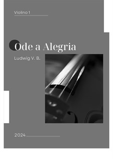 Ode to Joy: For two violins and piano by Ludwig van Beethoven