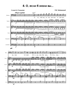 Twelve Romances, TH 106 Op.60: No.3 O, if Only You Knew by Pyotr Tchaikovsky