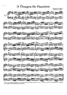 Fifty-One Exercises for Piano, WoO 6: Exercises No.1-3 by Johannes Brahms