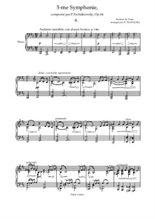 Movement II: arranjo para piano by Pyotr Tchaikovsky