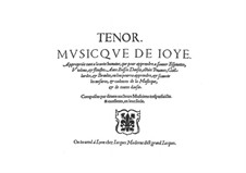 Musicque de Joye: parte tenor by Jacques Moderne
