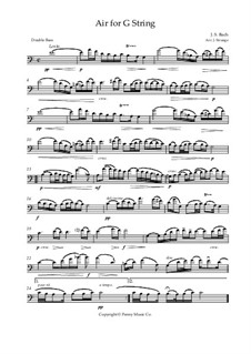 Aria: Version for double bass by Johann Sebastian Bach