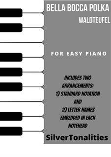 Bella, Op.113: For easy piano sheet music combo by Émile Waldteufel