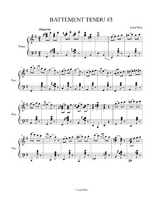 Ballet Class Music: Battement Tendu No.3 by Lena Orsa