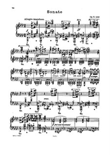 Sonata for Piano No.3 in F Minor, Op.5: For a single performer by Johannes Brahms