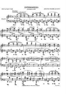 Eight Pieces, Op.76: No.3 Intermezzo in A Flat Major by Johannes Brahms