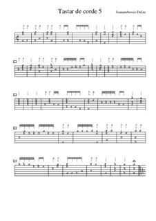 Tastar de corda 5, f.3: Tastar de corda 5 by Joan Ambrosio Dalza