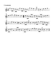 Suite No.3 in C Major: No.3 Saraband by Daniel Demoivre