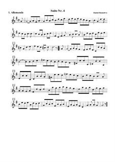 Suite No.4 in G Major: No.1 Allemande by Daniel Demoivre