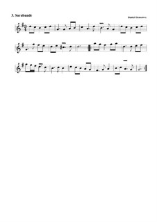 Suite No.4 in G Major: No.3 Saraband by Daniel Demoivre