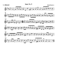 Suite No.5 in G Minor: No.1 Allemande by Daniel Demoivre