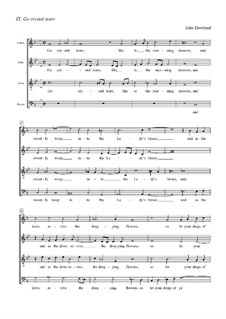 Go Crystal Tears: partituras de vocais by John Dowland