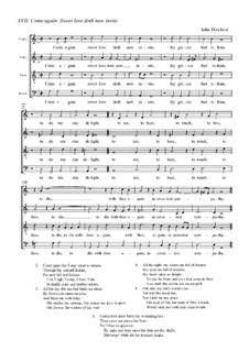 Come Again: para vozes by John Dowland