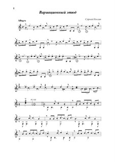 Variation Etude: Variation Etude by Sergej Kolgan