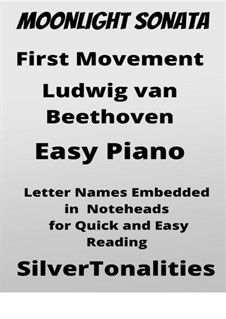 Movement I: For easy piano sheet music 2nd edition by Ludwig van Beethoven