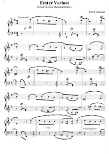 No.16 Erster Verlust (First Sorrow): Para Piano by Robert Schumann