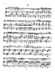 Sonata, quasi Fantasia for Violin and Piano, Op.132: movimento III by Hans Huber
