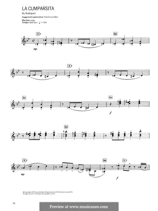 La Cumparsita: para teclado by Gerardo Hernan Matos Rodriguez