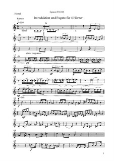 Introduktion und Fugato, Op.2: Introduktion und Fugato by Egmont Fuchs