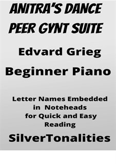 Suite No.1. Anitra's Dance, Op.46 No.3: For beginner piano 2nd Edition by Edvard Grieg