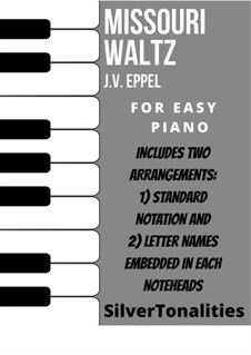 The Missouri Waltz: Facil para o piano by John Valentine Eppel