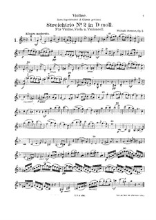 String Trio No.2 in D Major, Op.5: Partes by Wilibald Sommer