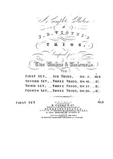 Six String Trios, WIII 1-6 Op.2: Six String Trios by Giovanni Battista Viotti
