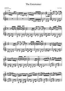 The Entertainer, for Piano: para um único musico (Editado por H. Bulow) by Scott Joplin