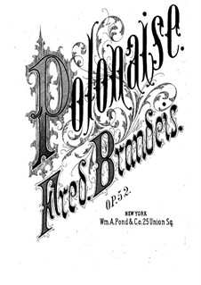 Polonaise, Op.52: polonesa by Frederick Brandeis