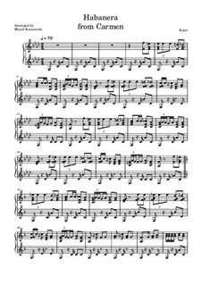 Habanera: For toy piano by Georges Bizet