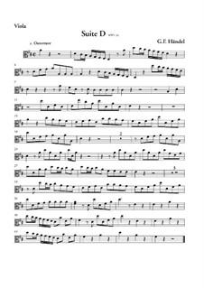 Suite for Orchestra in D Major, HWV 341: parte viola by Georg Friedrich Händel