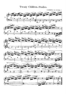 Twenty Children-Studies, Op.79: todos os Etudes by Johann Hermann Berens