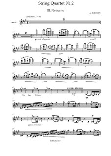 String Quartet No.2 in D Major: movimento III by Alexander Borodin